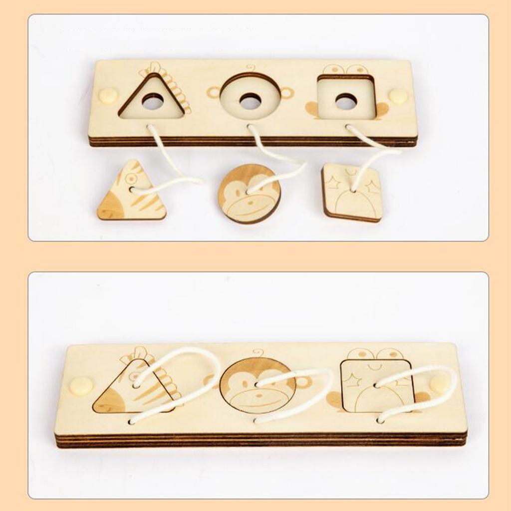 Montessori Wooden Busy Board Toddler - Educational Toys for 2 4 Year