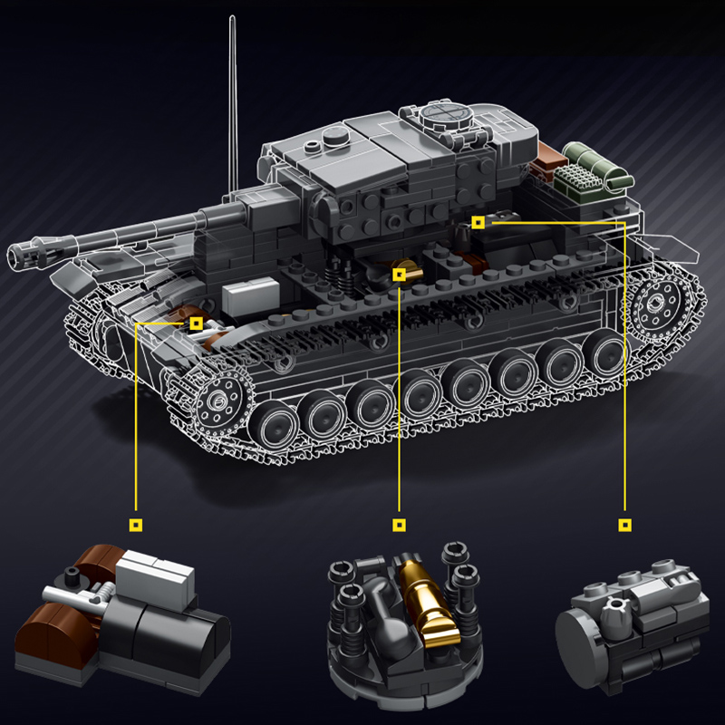 Military 1/35 Scale Panzerkamp - Lego Compatible Military Tank review and price