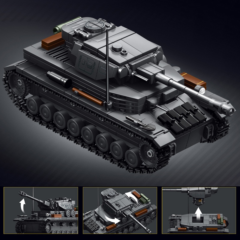 Military 1/35 Scale Panzerkamp - Lego Compatible Military Tank review and price